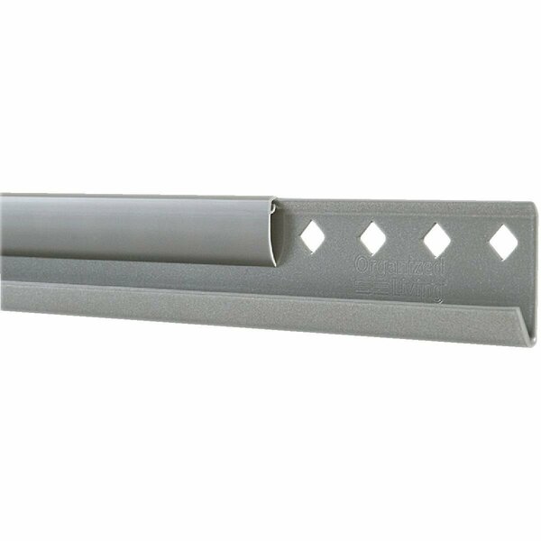 Organized Living FreedomRail 24 In. Nickel Horizontal Hanging Rail with Cover 7913452445